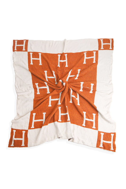Cozy Blanket ( Orange H ) PRE ORDER 9/4