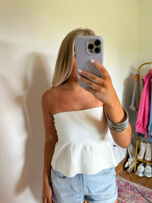 The Polly Strapless Top