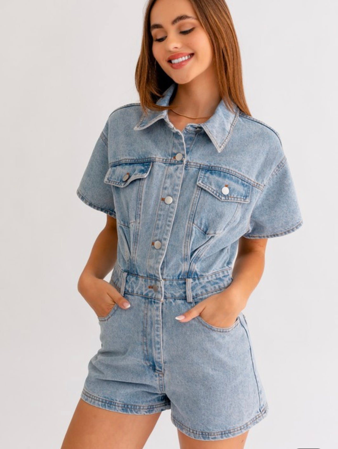 The Denim Romper