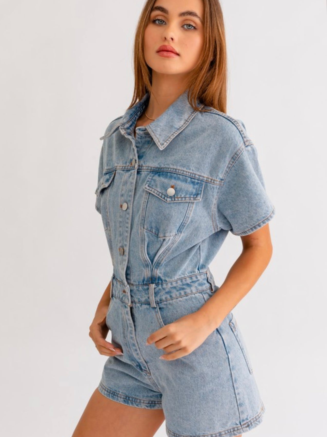 The Denim Romper