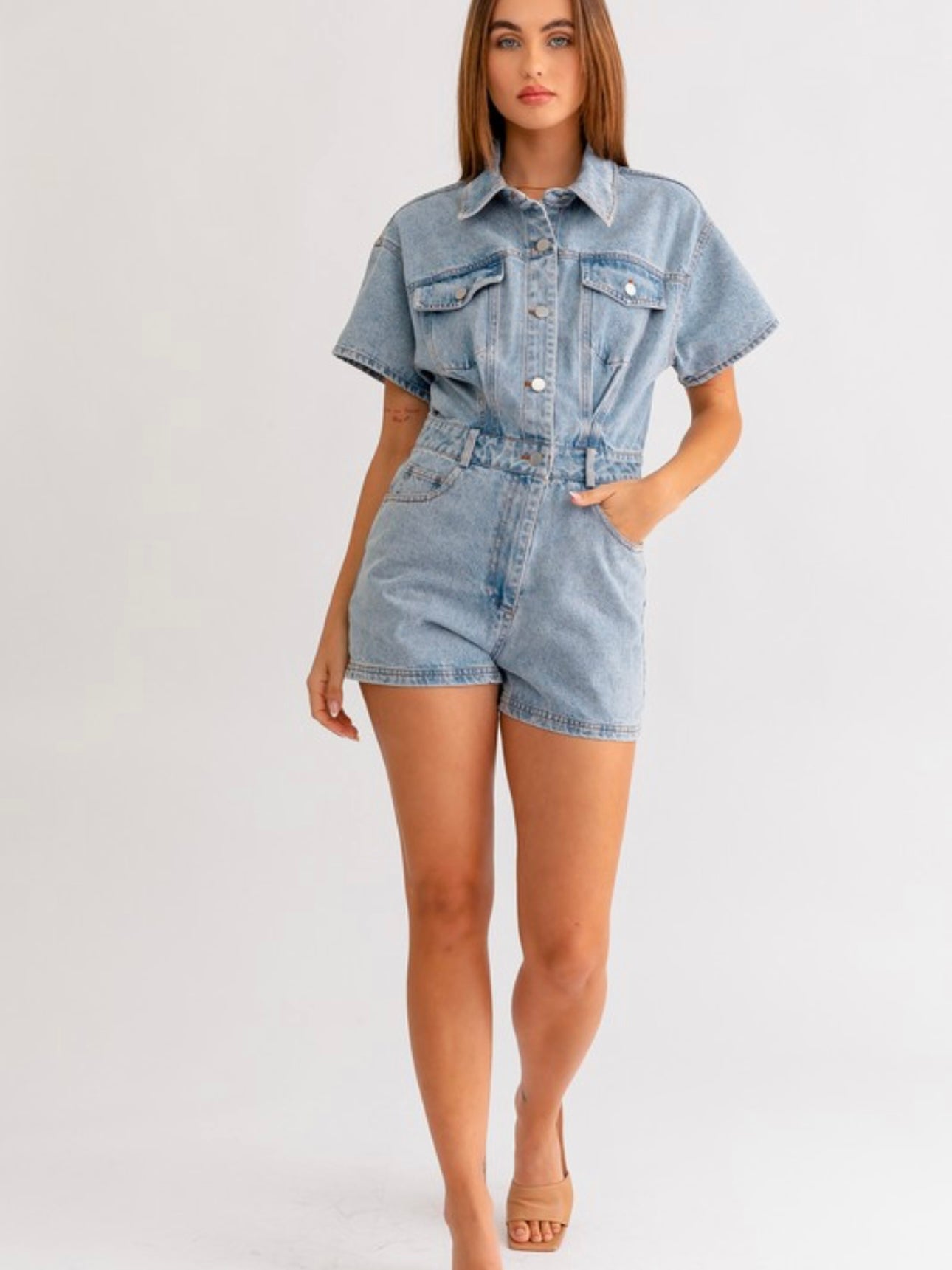 The Denim Romper