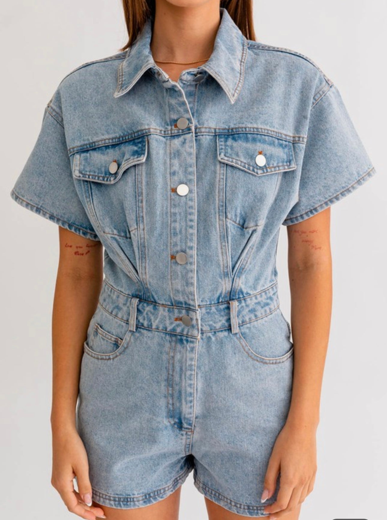 The Denim Romper