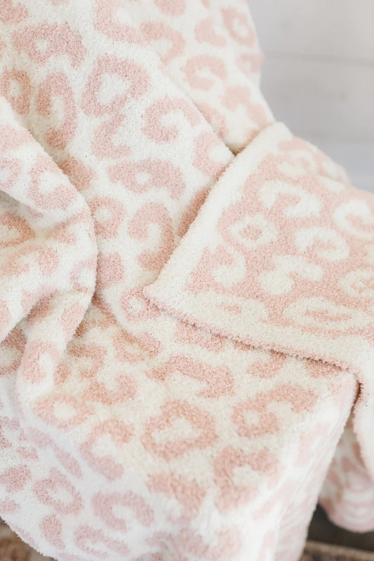 Cozy Blanket (Pink cheetah)
