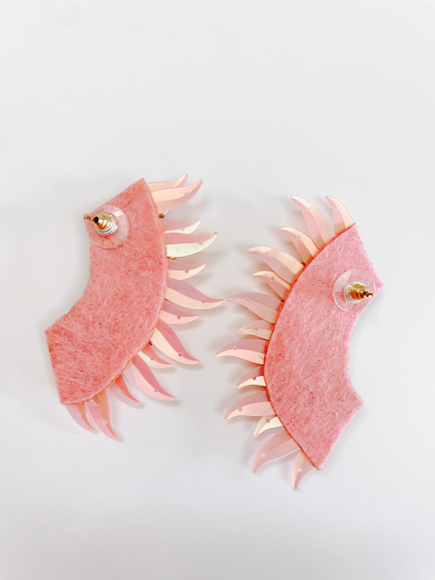 Pink Wing Earrings