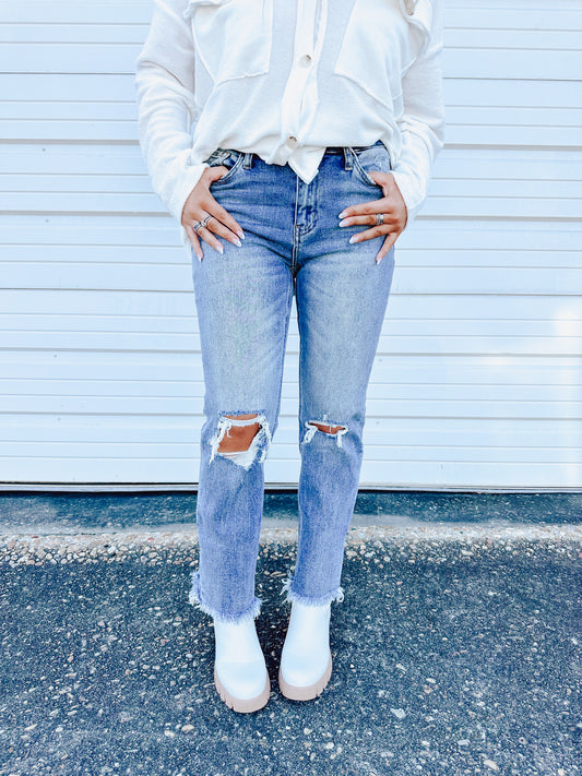 Everyday Distressed Denim